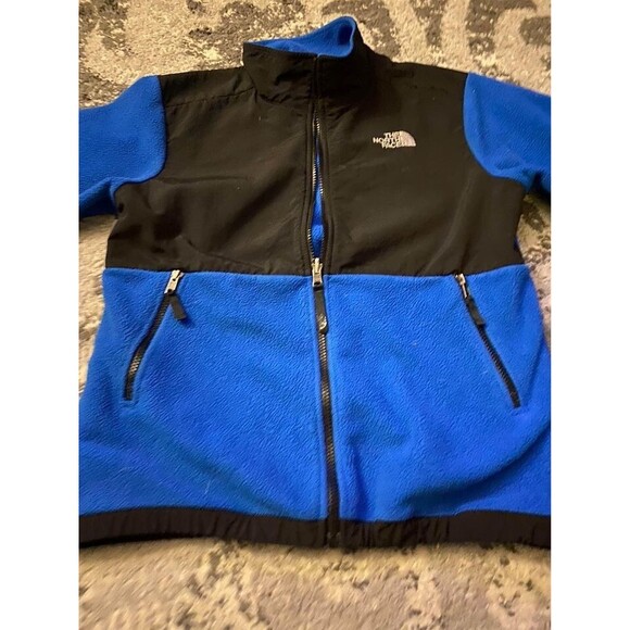 Big Kids Boys The North Face Track Coat Zip Jacket Blue Navy Large 14/16 - Picture 2 of 6